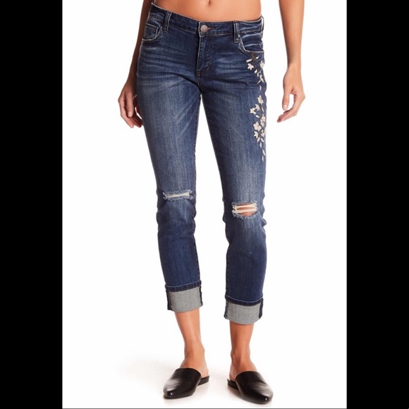 Taylor Tomboy Embroidered Denim Jeans 